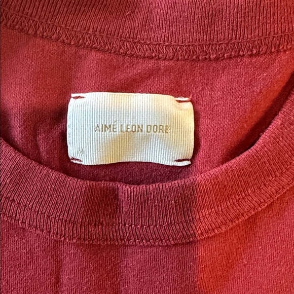 Aime Leon Dore Red Tee Season Summer 2023 Medium - Picture 2 of 4